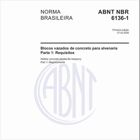 Blocos vazados de concreto para alvenaria - Parte 1: Requisitos