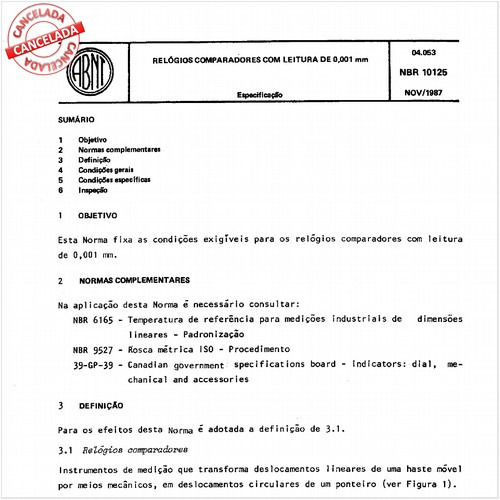 Relógios comparadores com leitura de 0,001 mm