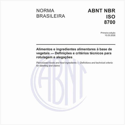 Alimentos e ingredientes alimentares à base de vegetais — Definições e critérios técnicos para rotulagem e alegações