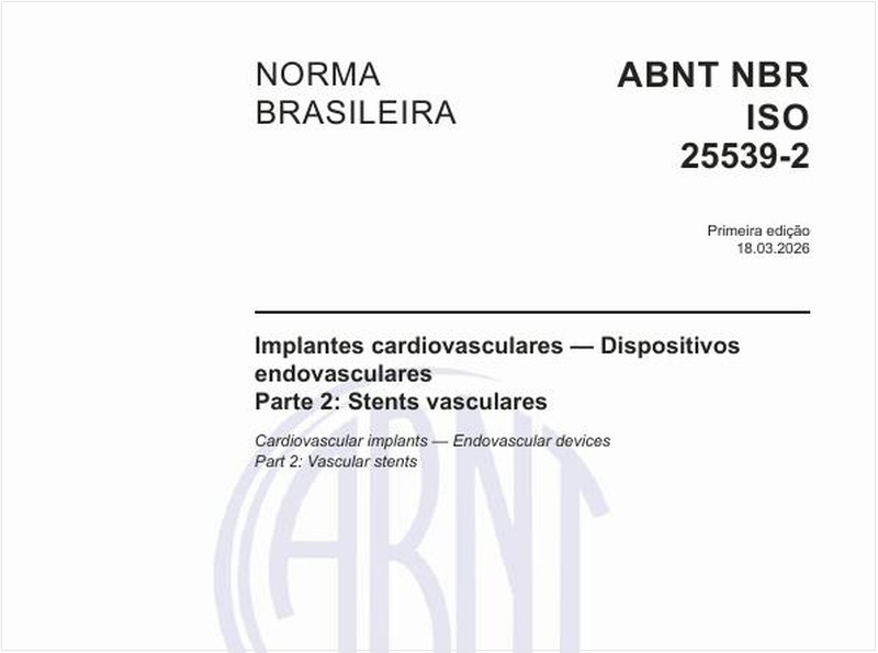 Implantes cardiovasculares — Dispositivos endovasculares  - Parte 2: Stents vasculares