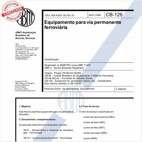 Equipamento para via permanente ferroviária