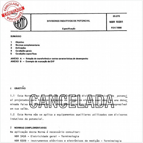 Divisores indutivos de potencial