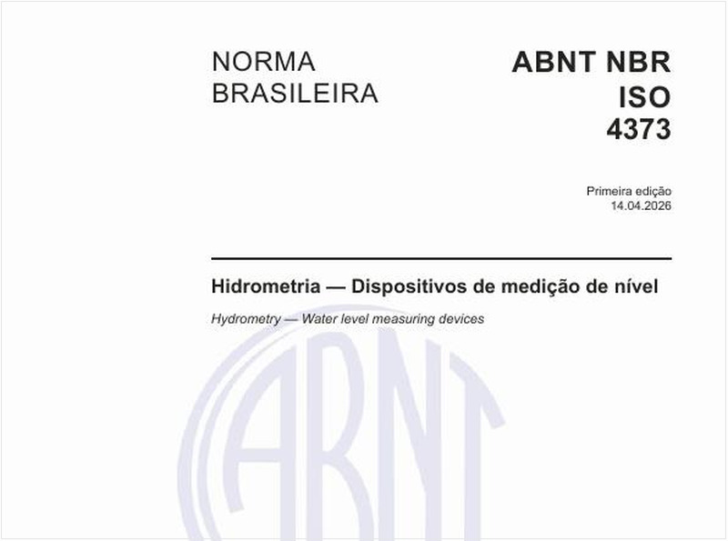 Hidrometria — Dispositivos de medição de nível