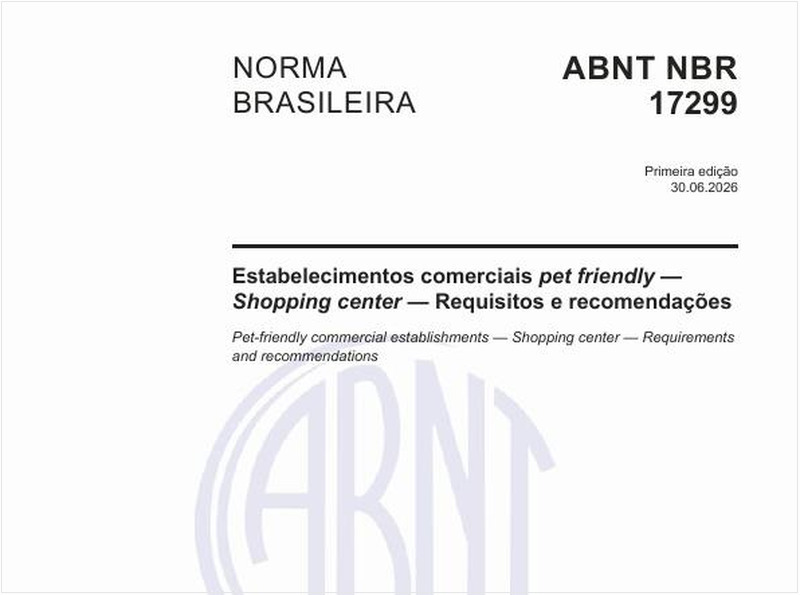 Estabelecimentos comerciais pet friendly — Shopping center — Requisitos e recomendações