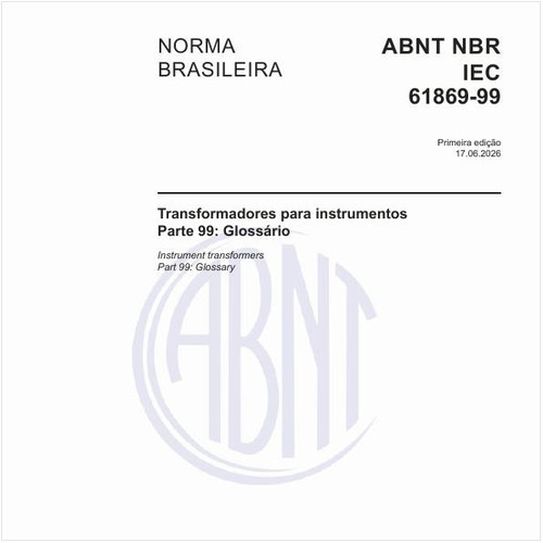 Transformadores para instrumentos - Parte 99: Glossário