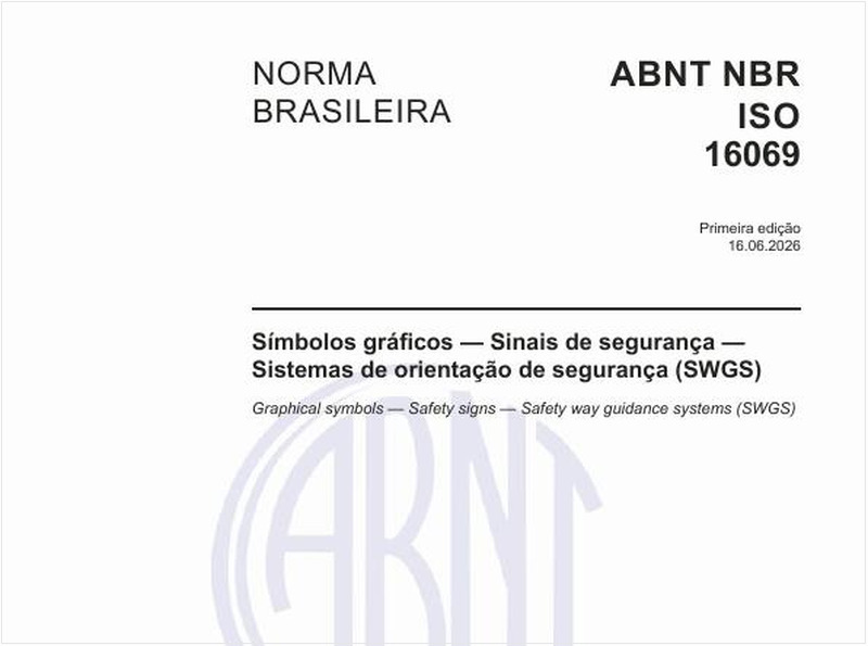 Símbolos gráficos — Sinais de segurança — Sistemas de orientação de segurança (SWGS)