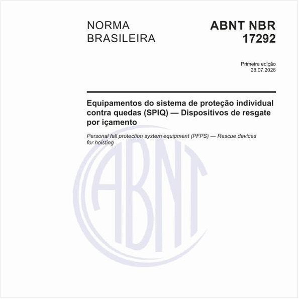 Equipamentos do sistema de proteção individual contra quedas (SPIQ) — Dispositivos de resgate por içamento