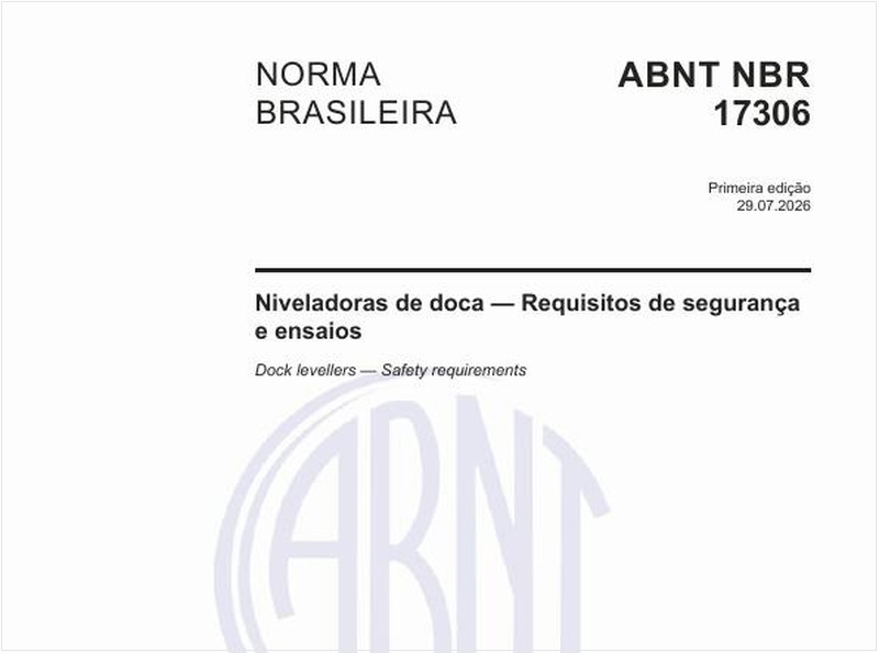Niveladoras de doca — Requisitos de segurança e ensaios