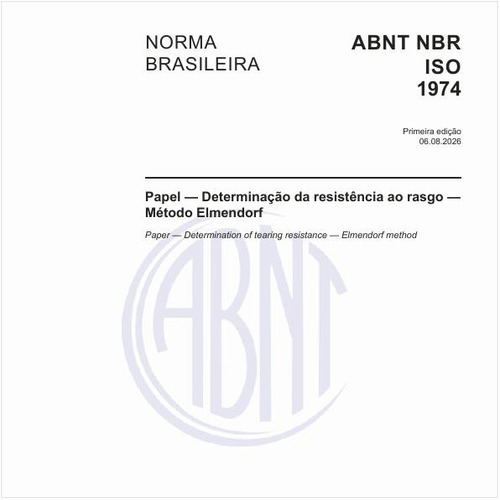 Papel — Determinação da resistência ao rasgo — Método Elmendorf