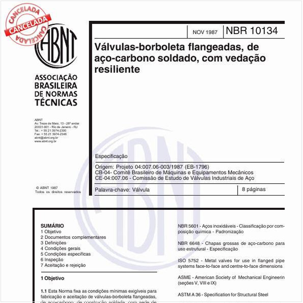 Válvulas borboleta flangeadas, de aço-carbono soldado, com vedação resiliente