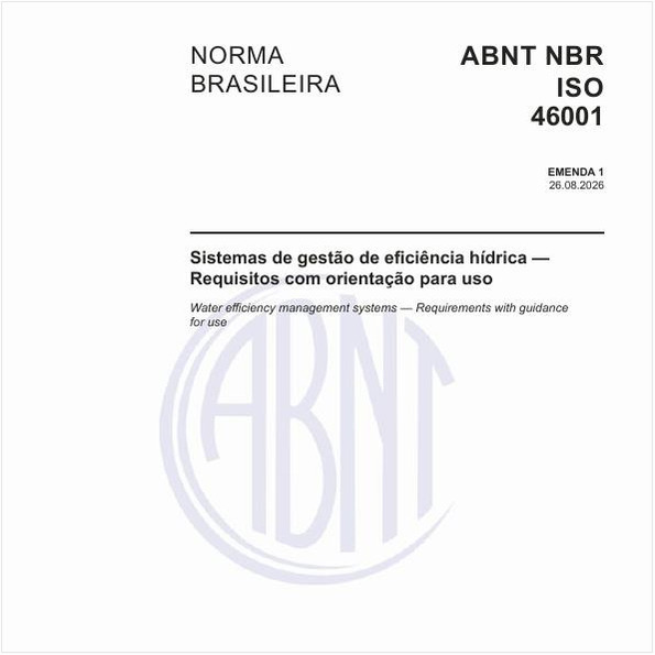 Sistemas de gestão de eficiência hídrica — Requisitos com orientação para uso