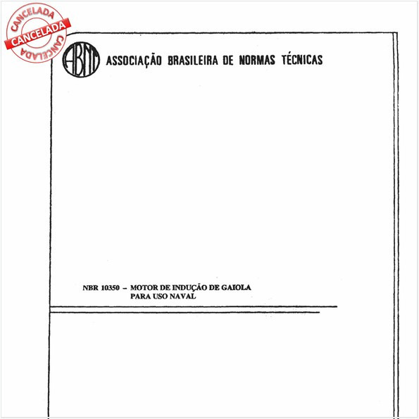 Motor de indução de gaiola para uso naval