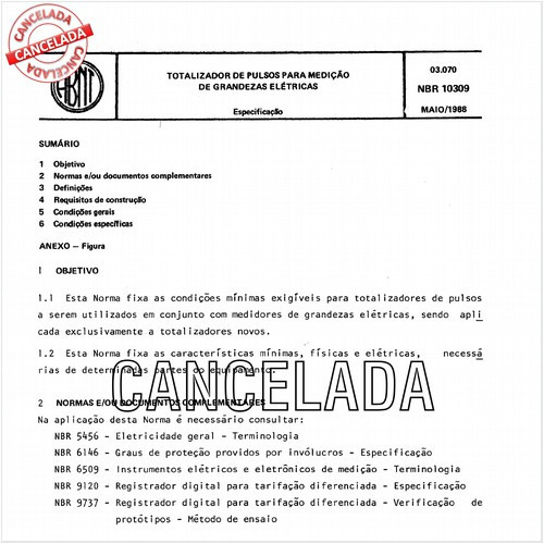 Totalizador de pulsos para medição de grandezas elétricas