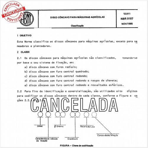 Disco côncavo para máquinas agrícolas