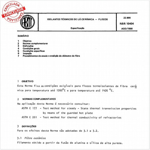 Isolantes térmicos de lã cerâmica - Flocos