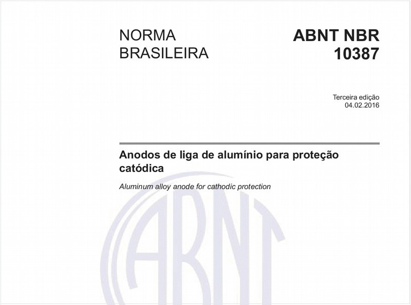 Anodos de liga de alumínio para proteção catódica