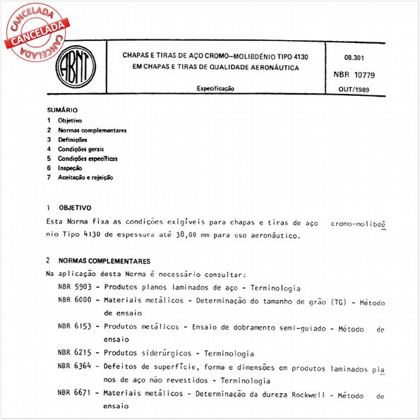 Chapas e tiras de aço cromo-molibdênio tipo 4130 em chapas e tiras de qualidade aeronáutica