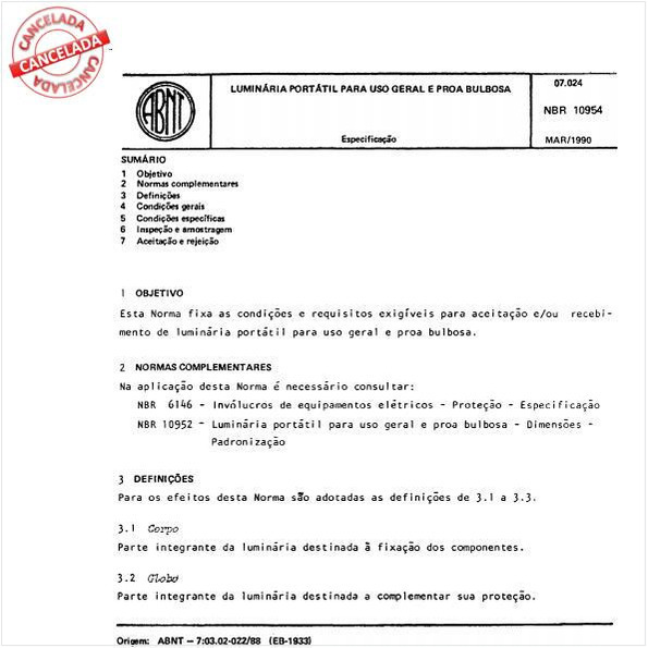 Luminária portátil para uso geral e proa bulbosa