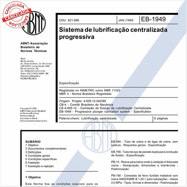 Sistema de lubrificação centralizada progressiva