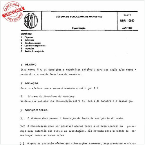 Sistema de fonoclama de manobras