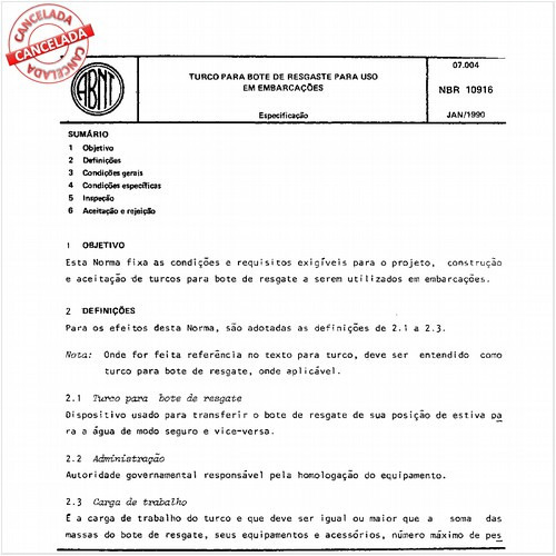 Turco para bote de resgate para uso em embarcações