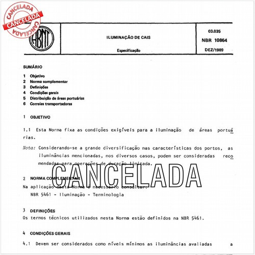 Iluminação de cais