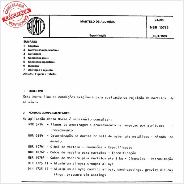 Martelo de alumínio