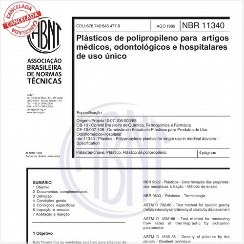 Plásticos de polipropileno para artigos médicos, odontológicos e hospitalares de uso único