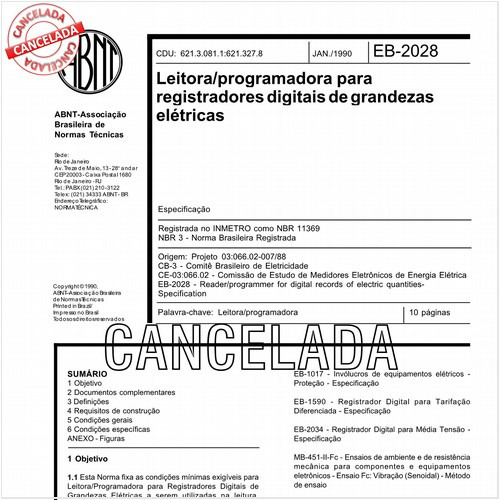 Leitora/programadora para registradores digitais de grandezas elétricas