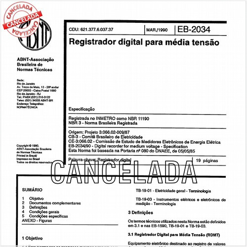 Registrador digital para média tensão