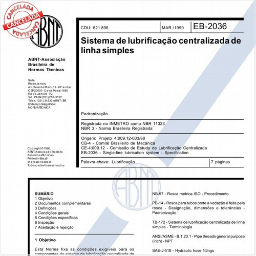 Sistema de lubrificação centralizada de linha simples