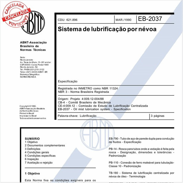 Sistema de lubrificação por névoa