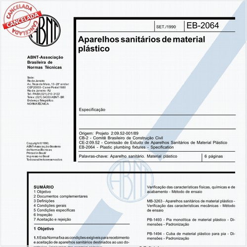 Aparelhos sanitários de material plástico