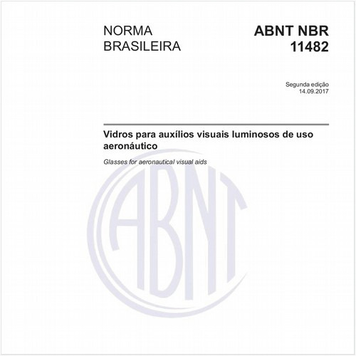 Vidros para auxílios visuais luminosos de uso aeronáutico