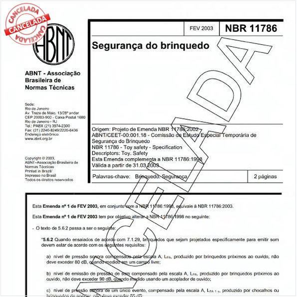 Segurança do brinquedo