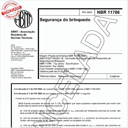 Segurança do brinquedo