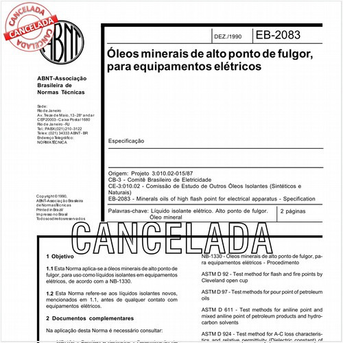 óleos minerais de alto ponto de fulgor para equipamentos elétricos