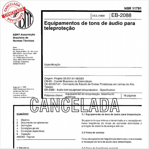 Equipamentos de tons de áudio para teleproteção