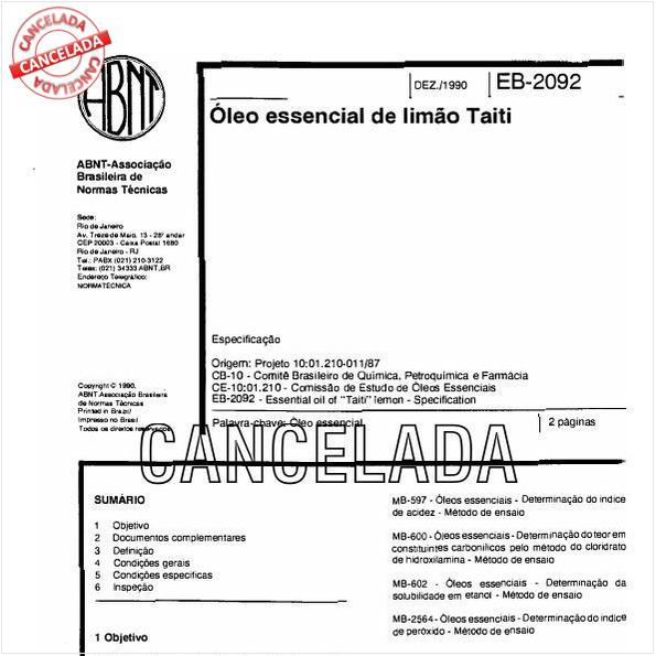 óleo essencial de limão Taiti