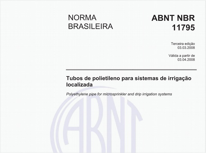 Tubos de polietileno para sistemas de irrigação localizada