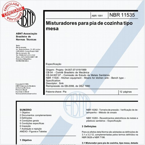 Misturadores para pia de cozinha tipo mesa