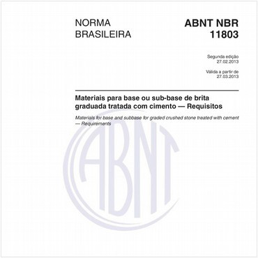 NBR11803 de 02/2013