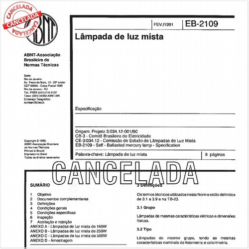 Lâmpada de luz mista