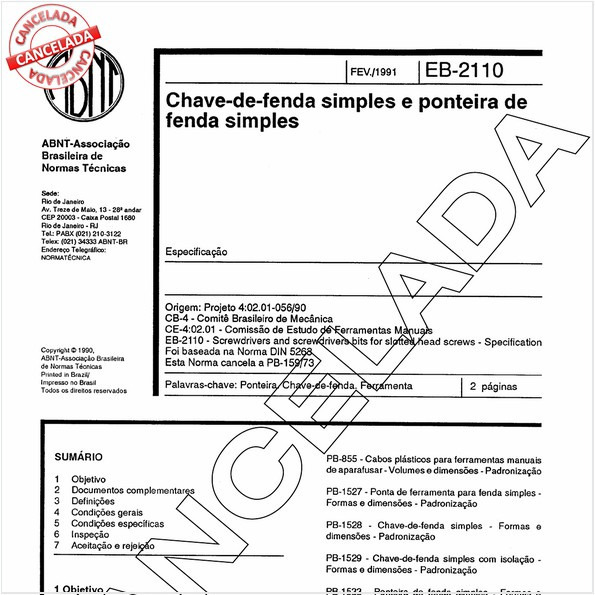 Chave-de-fenda simples e ponteiras de fenda simples