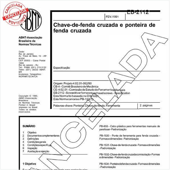 Chave-de-fenda cruzada e ponteira de fenda cruzada