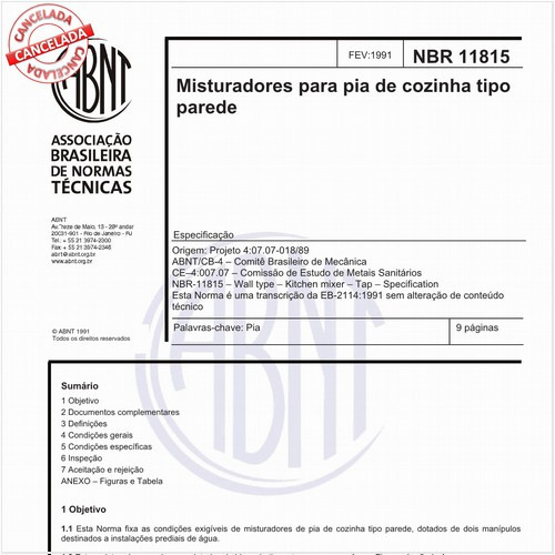 Misturadores para pia de cozinha tipo parede