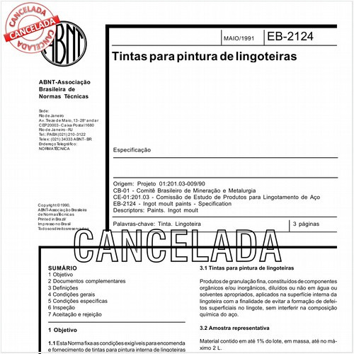 Tintas para pintura de lingoteiras