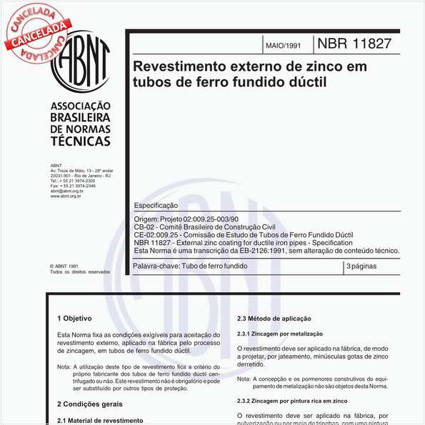 NBR11827 de 05/1991