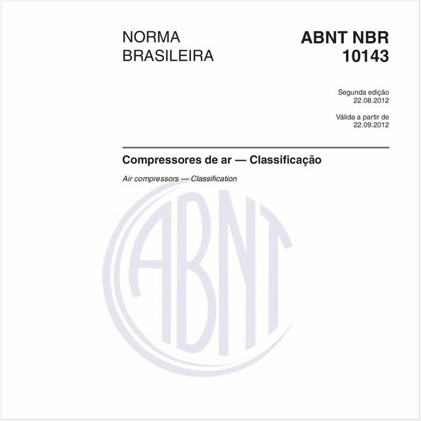 Compressores de ar — Classificação