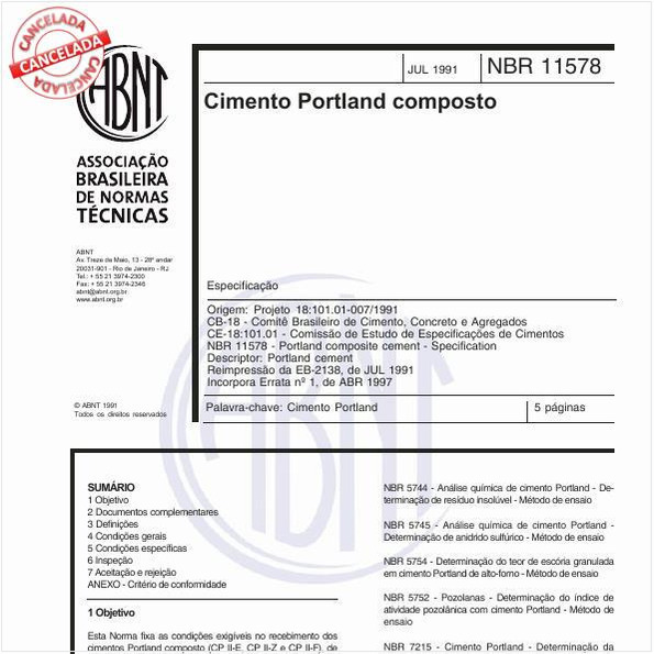 Cimento Portland composto